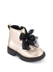 Toddler Daria Double Bow Boot - Champagne