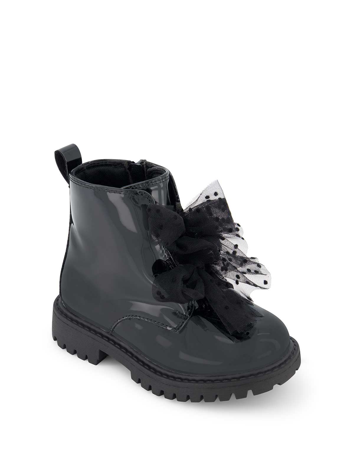 Toddler Daria Double Bow Boot - Black