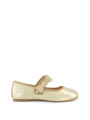 Little Girls' Amy Crystal Bow Ballet Flat - Gold