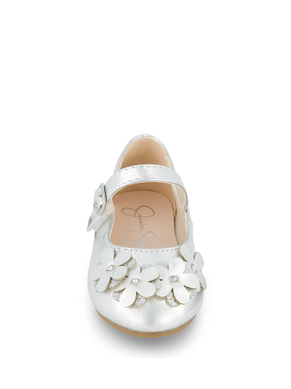 Toddler Amy Petal Ballet Flat - Silver