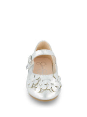 Toddler Amy Petal Ballet Flat - Silver