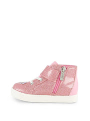 Toddler Gretchen Flower High Top Sneaker - Pink