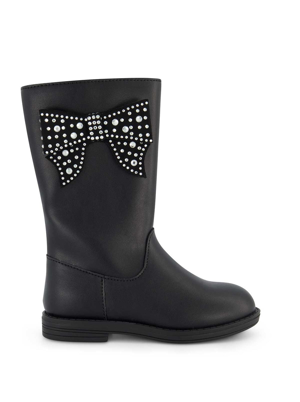 Toddler Evie Ribbon Boot - Black