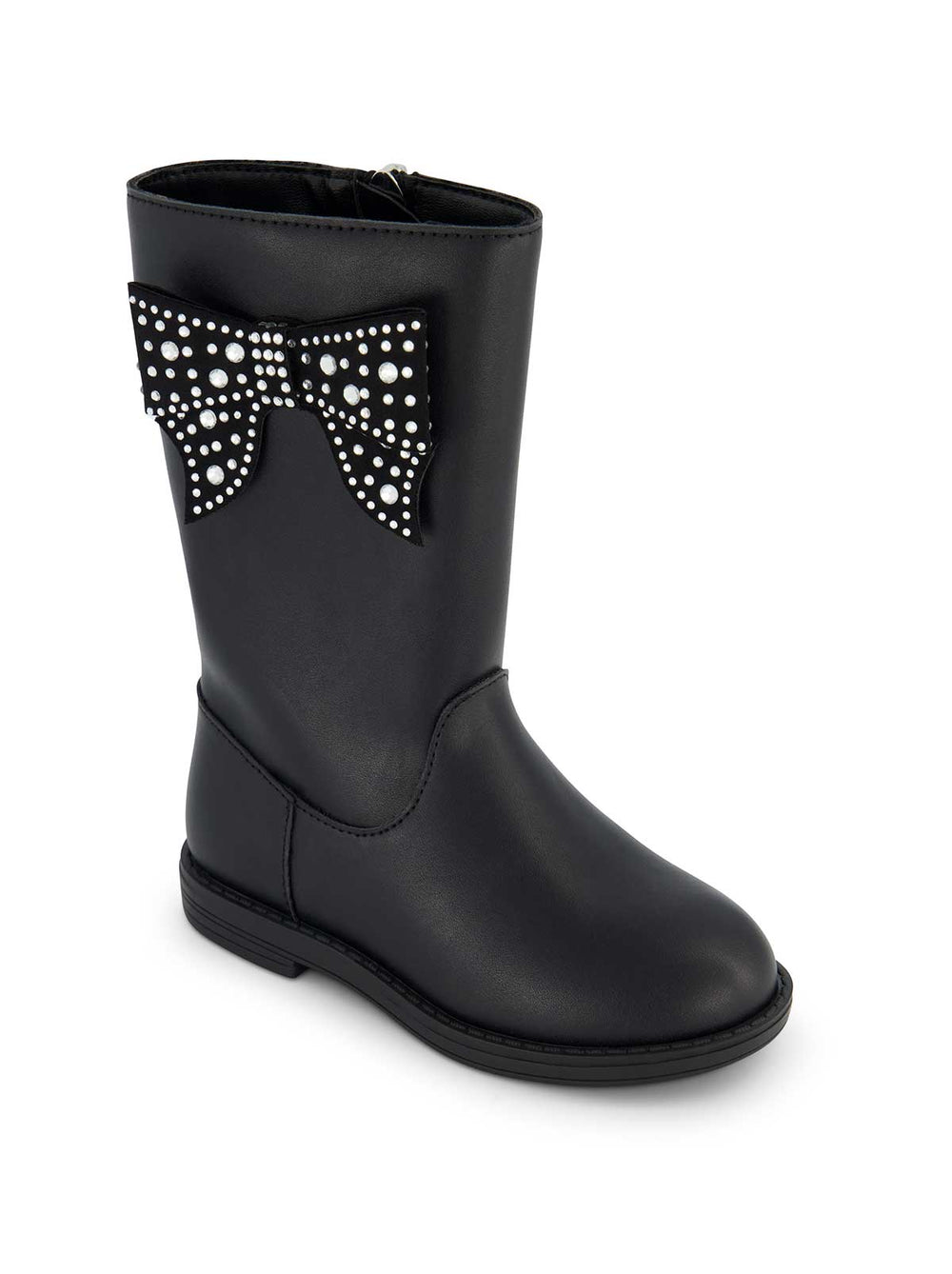 Toddler Evie Ribbon Boot - Black