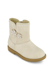 Toddler Evie Flower Boot - Cream