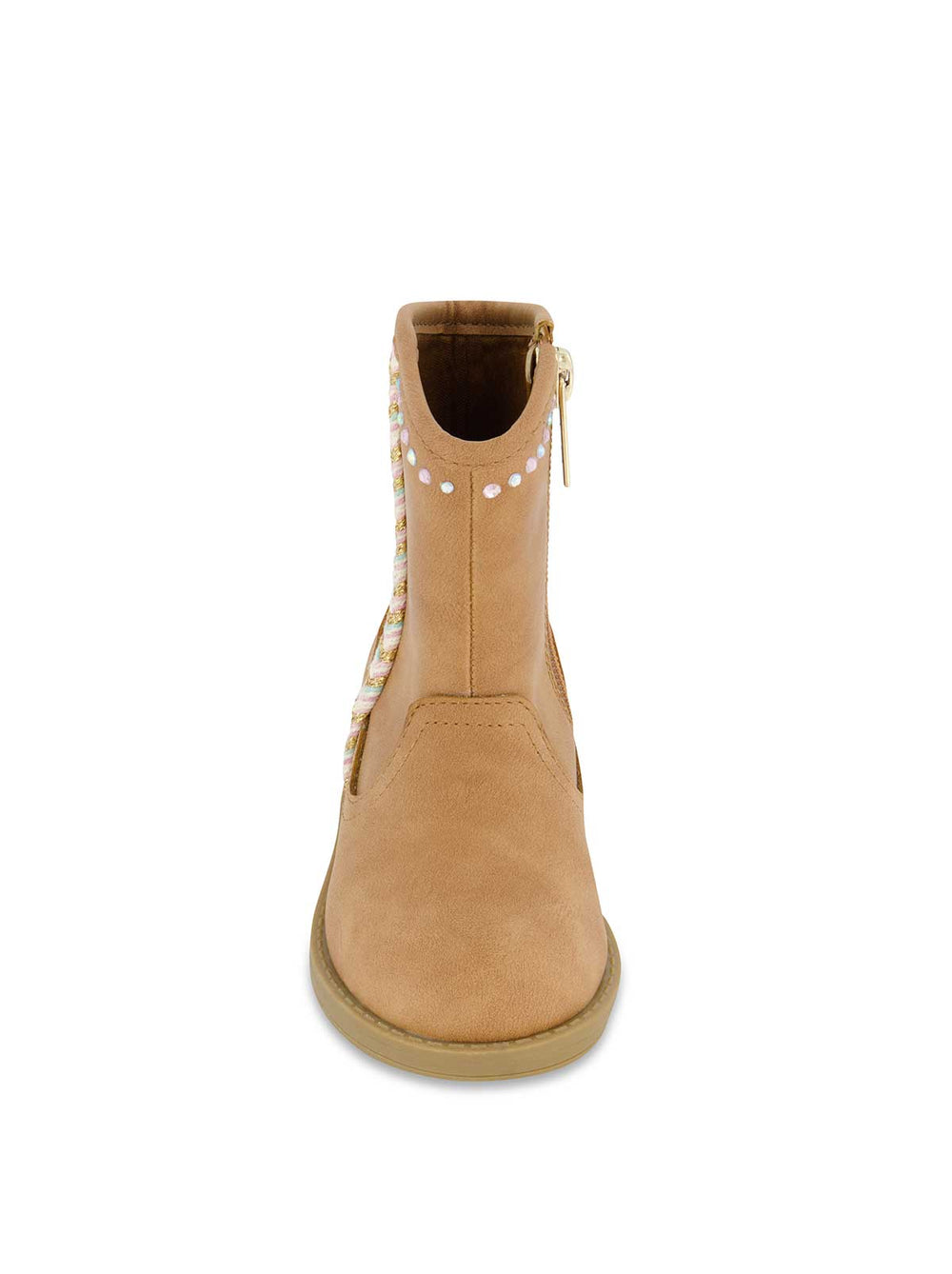 Toddler Layla Stripe Western Bootie - Cognac
