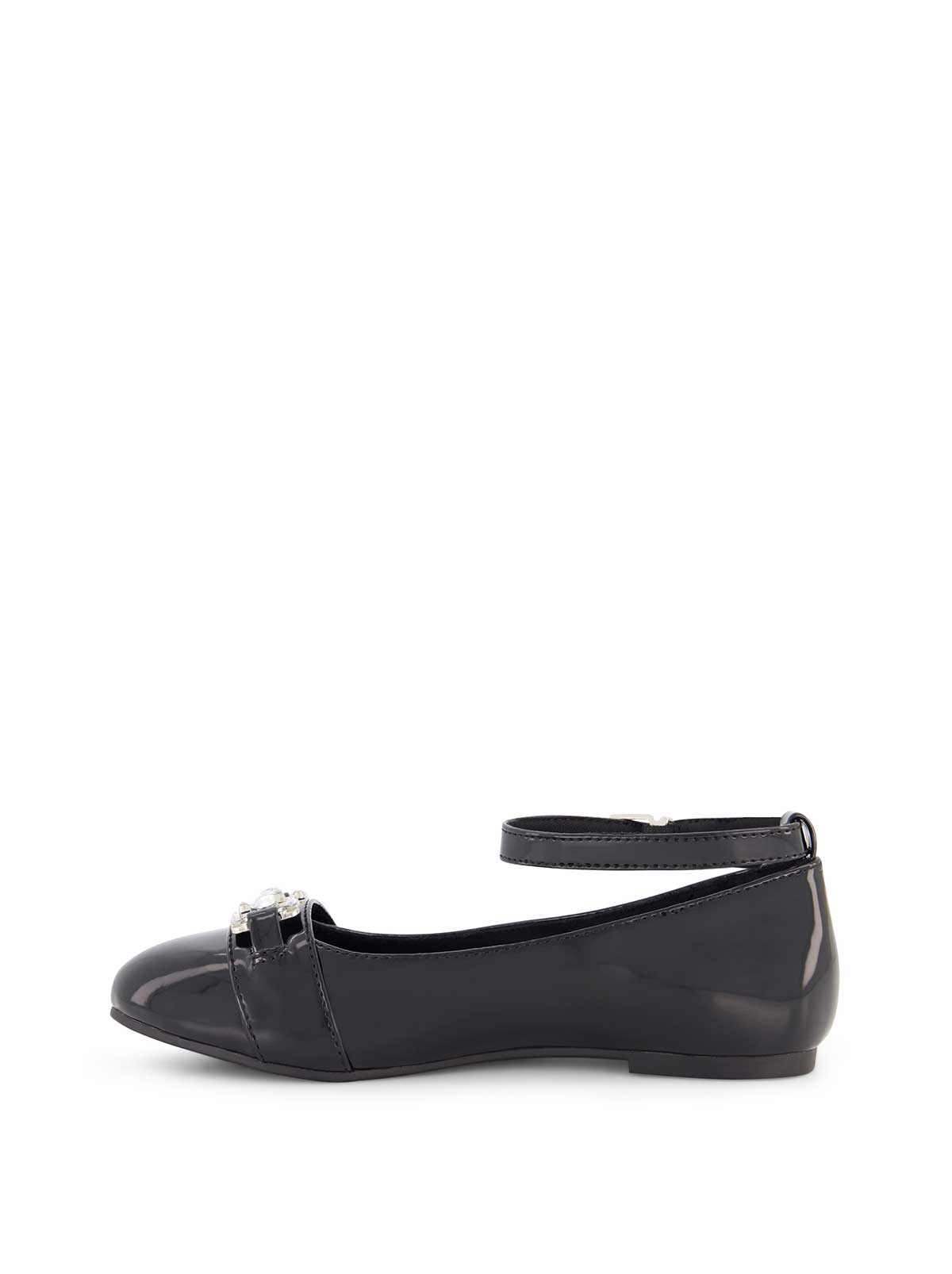 Little Girls' Amy Double Buckle Ballet Shoe - Black