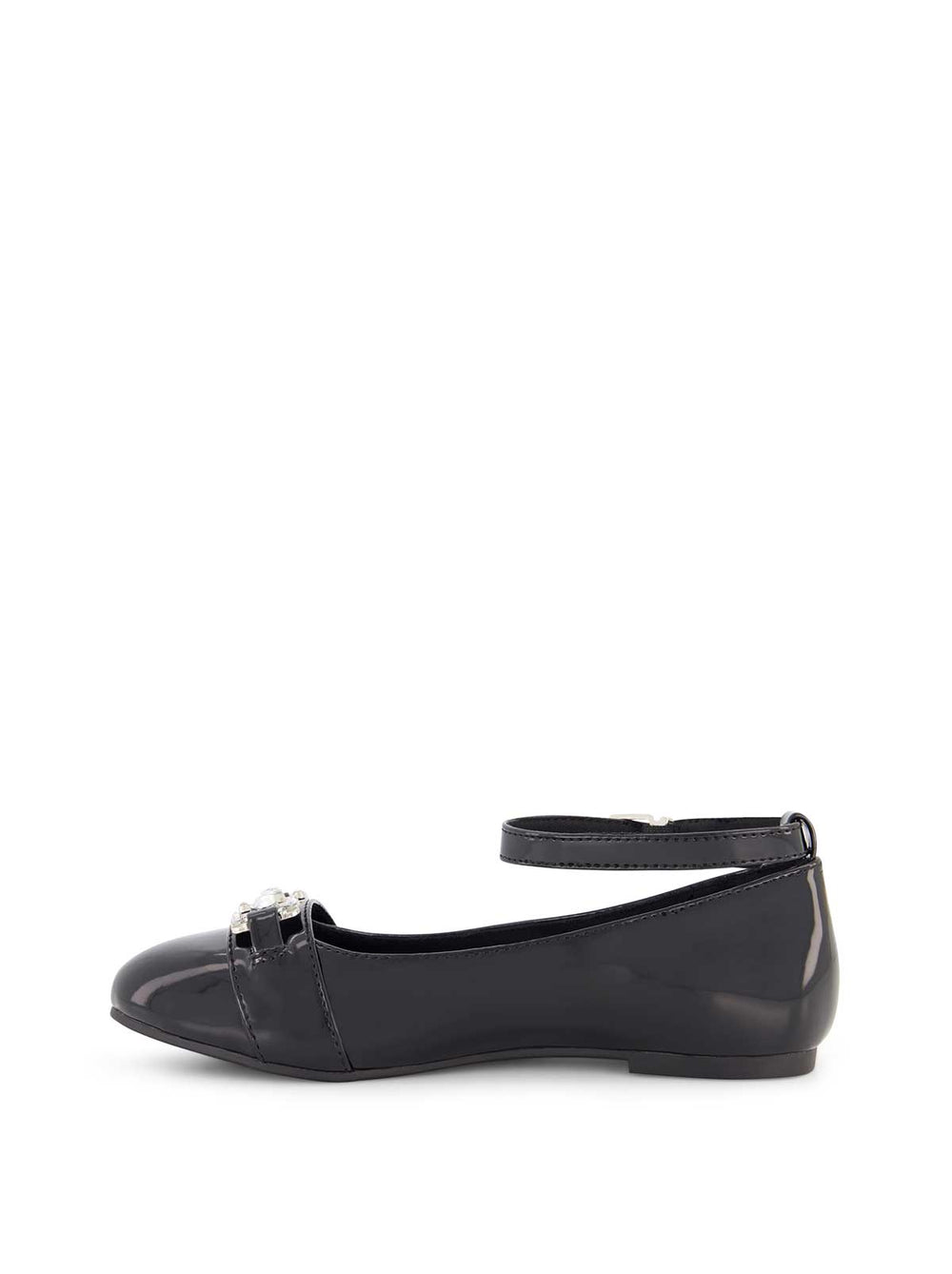 Little Girls' Amy Double Buckle Ballet Shoe - Black