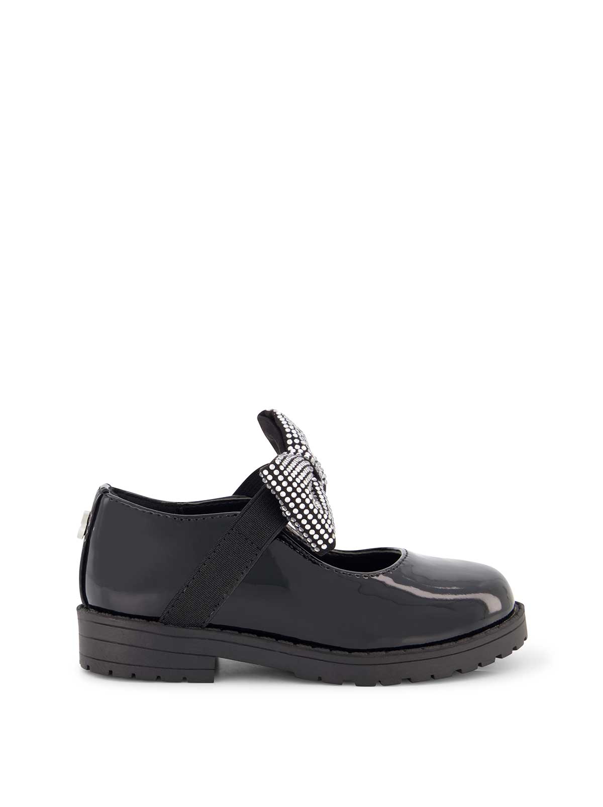 Toddler Aubrey Bow Flat - Black