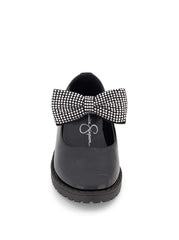 Toddler Aubrey Bow Flat - Black