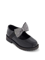 Toddler Aubrey Bow Flat - Black