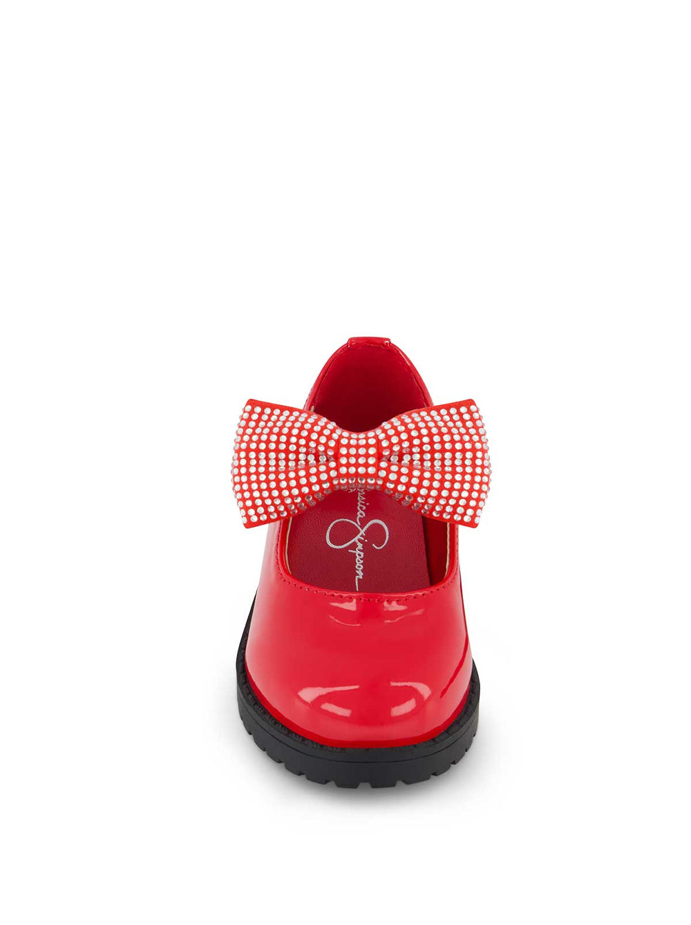 Toddler Aubrey Bow Flat - Red