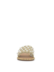 Brennara Flat Sandal - Soft Gold