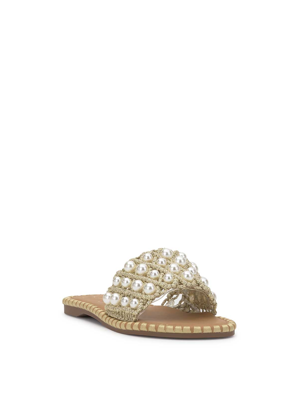Brennara Flat Sandal - Soft Gold
