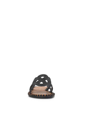 Bria Flat Sandal - Black