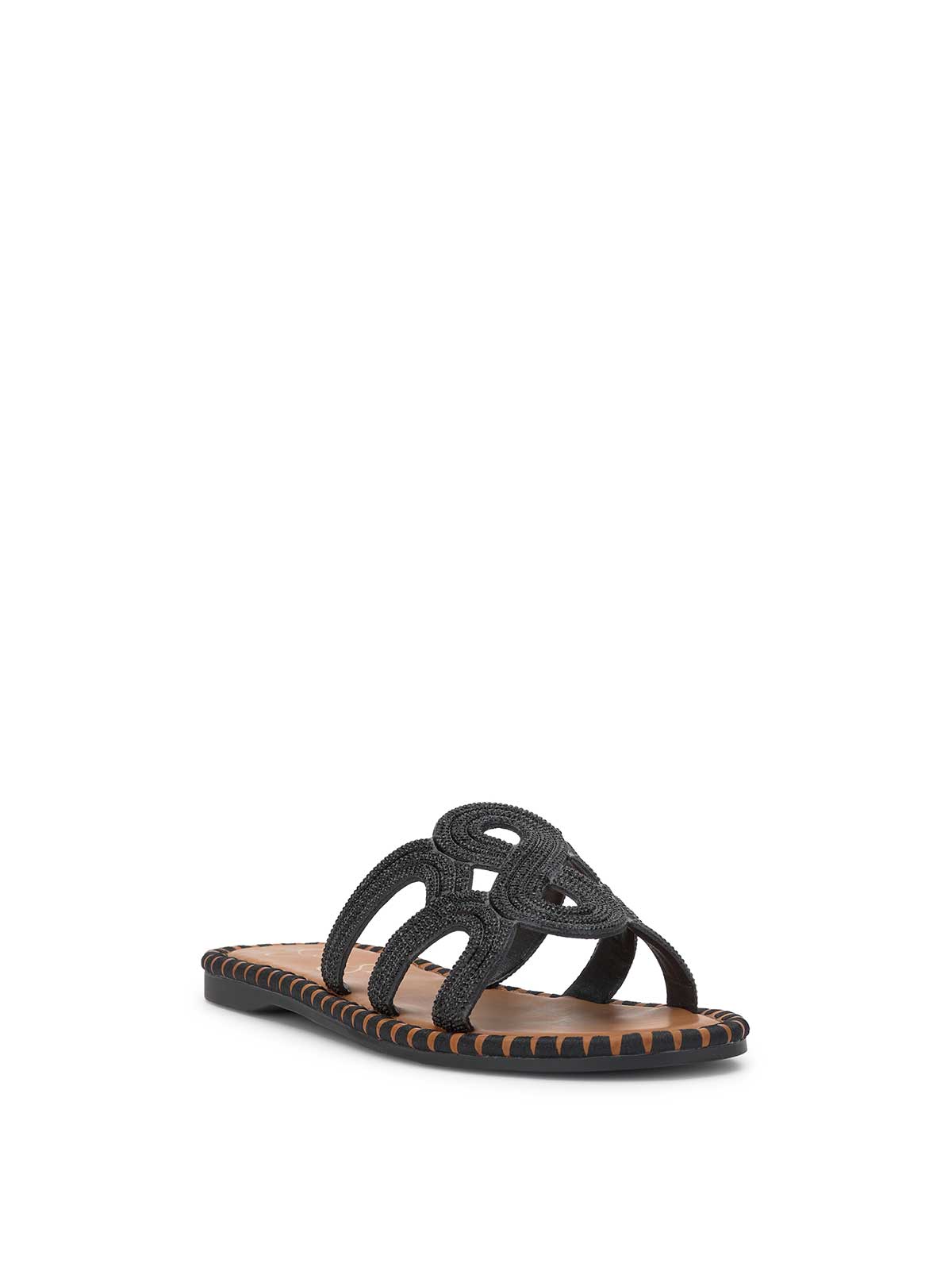 Bria Flat Sandal - Black