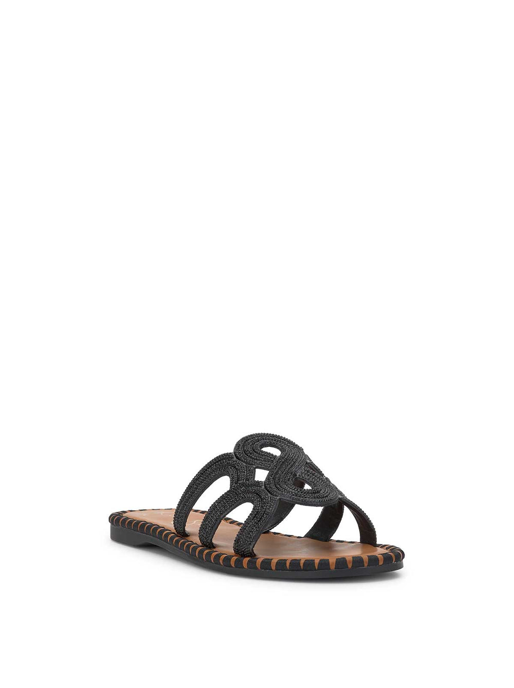 Bria Flat Sandal - Black