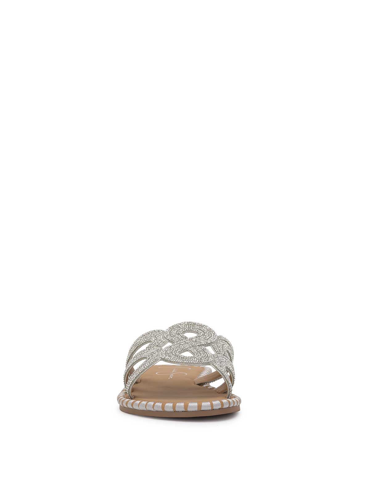 Bria Flat Sandal - Silver