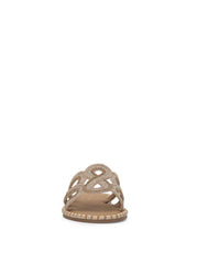 Bria Flat Sandal - Champagne