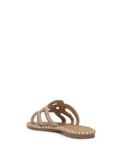 Bria Flat Sandal - Champagne