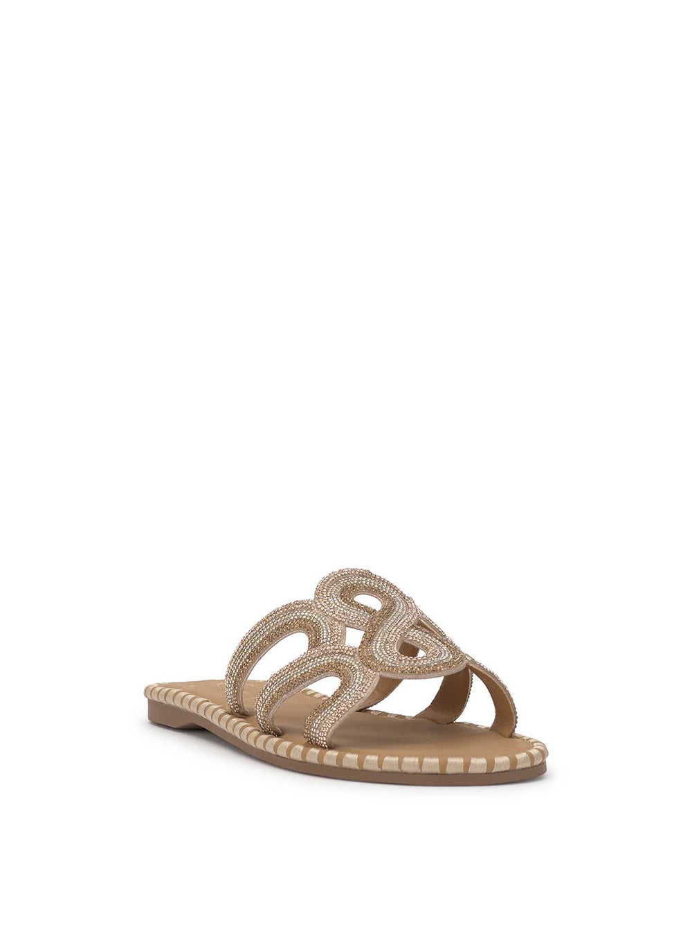 Bria Flat Sandal - Champagne