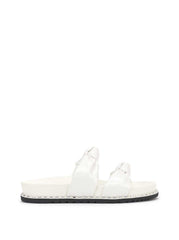 Caralyna Flat Sandal - White