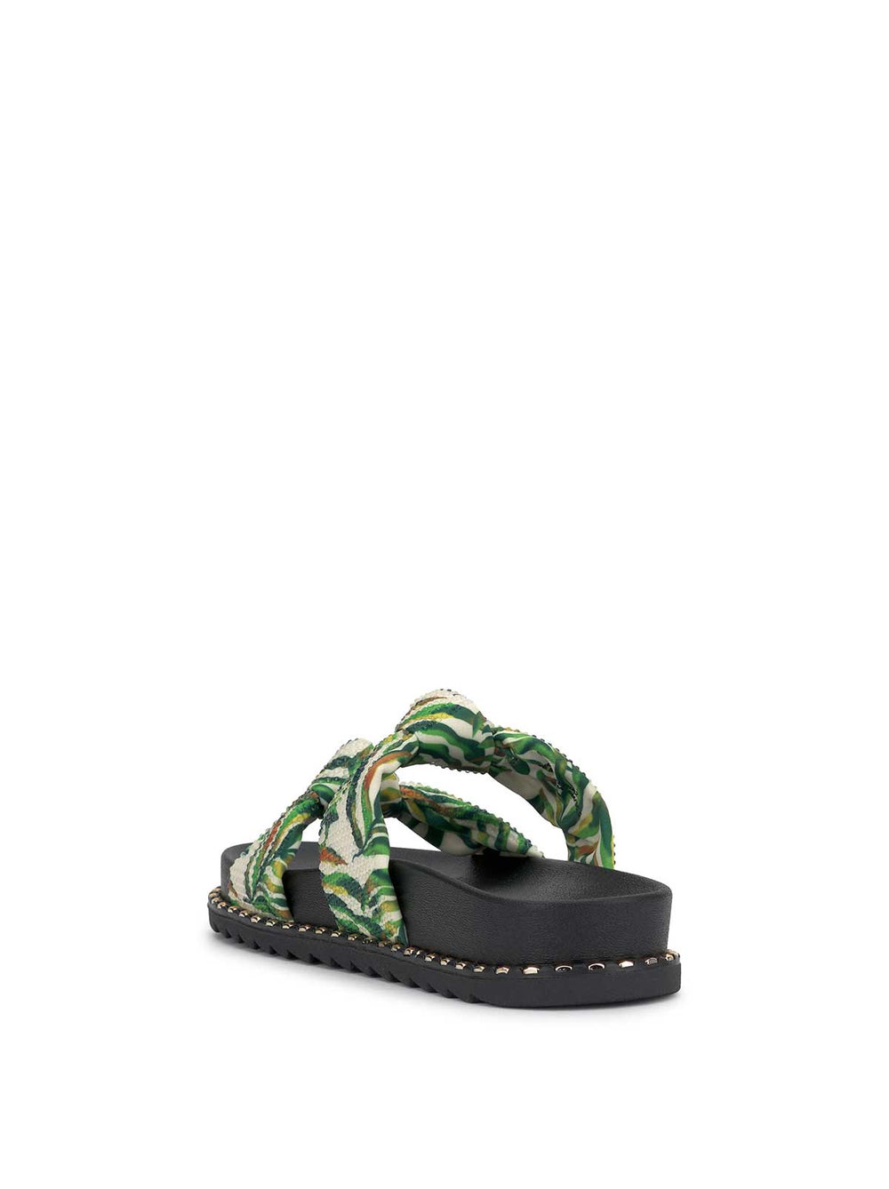 Caralyna Flat Sandal - Green Multi