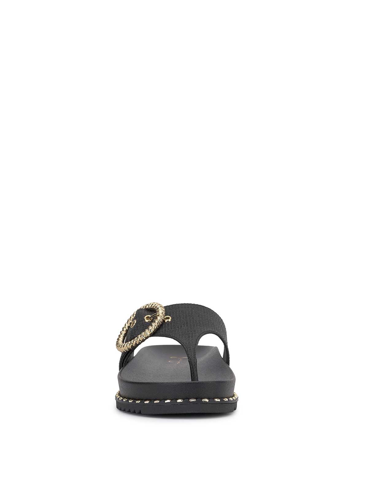 Cymmeri Flat Sandal - Black