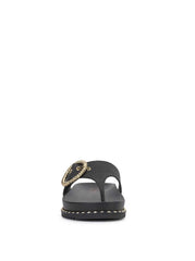 Cymmeri Flat Sandal - Black