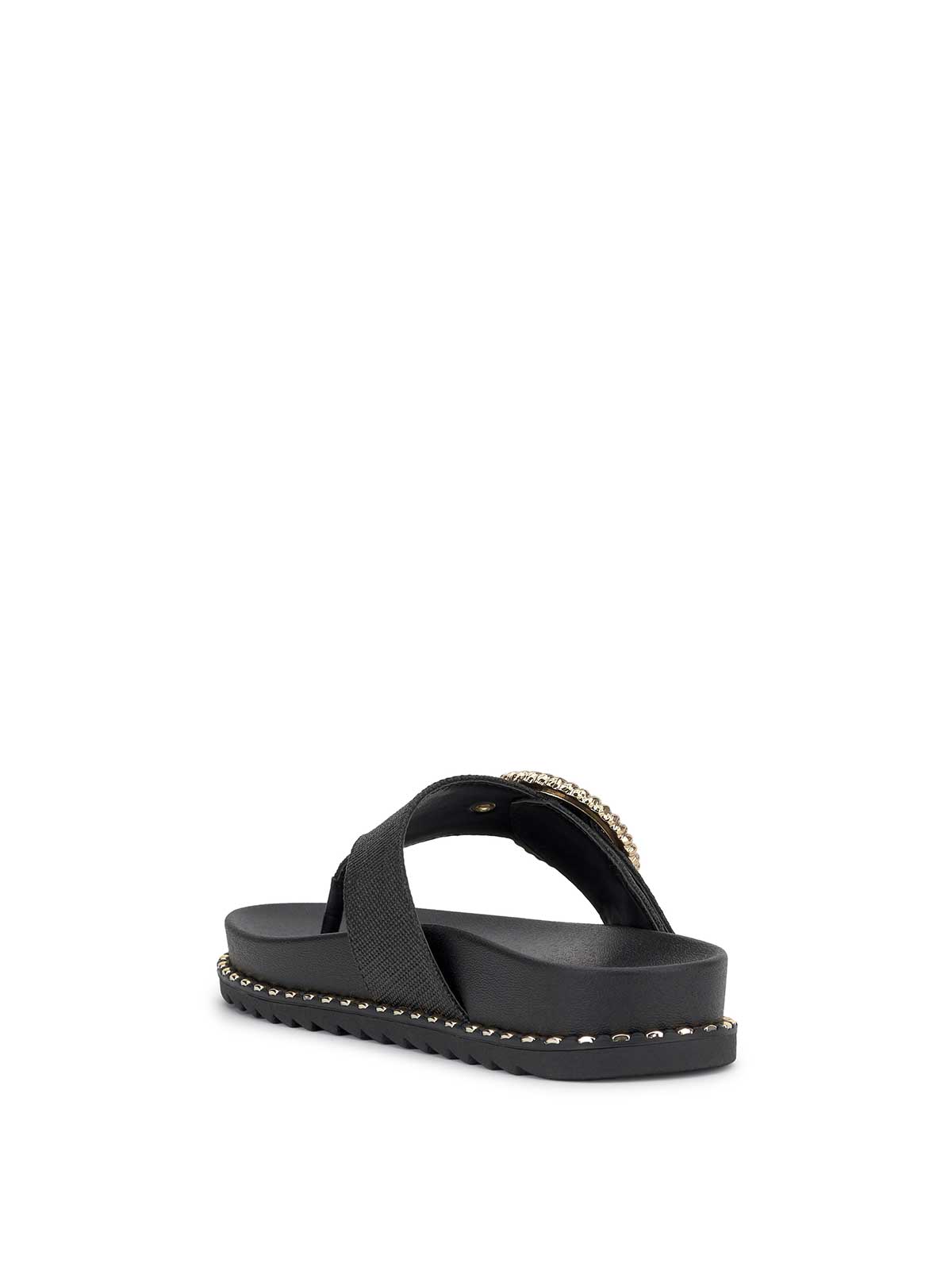 Cymmeri Flat Sandal - Black