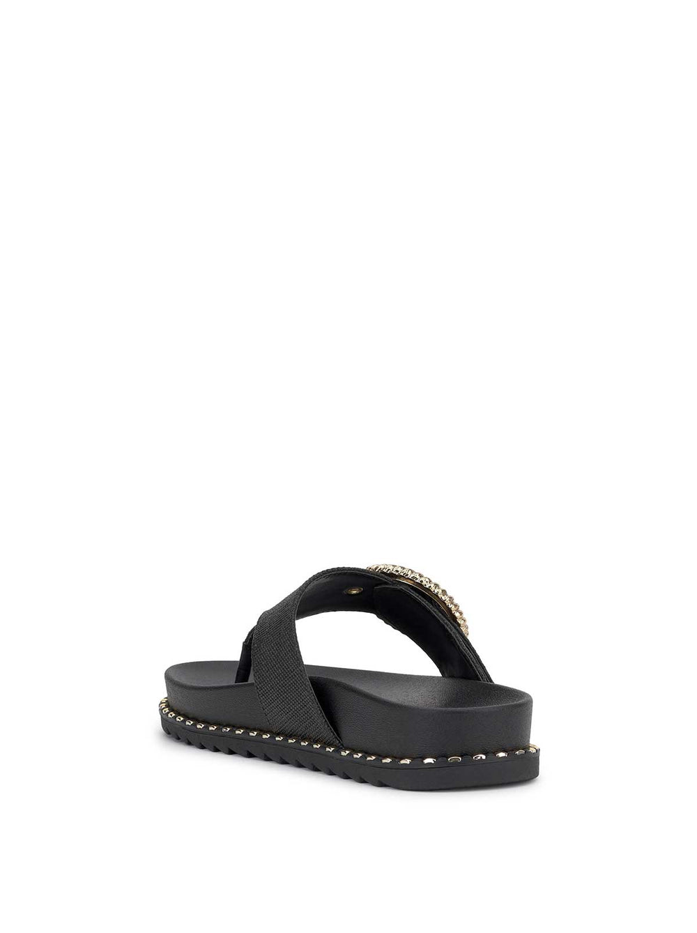 Cymmeri Flat Sandal - Black