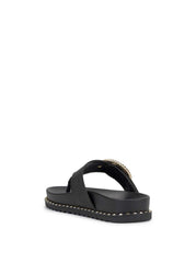 Cymmeri Flat Sandal - Black