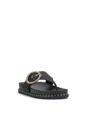 Cymmeri Flat Sandal - Black