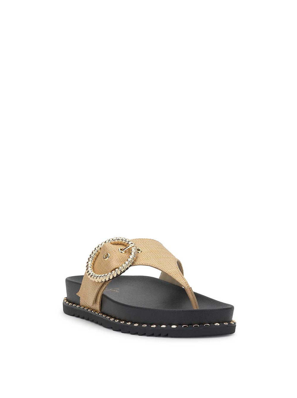 Cymmeri Flat Sandal - Natural Raffia