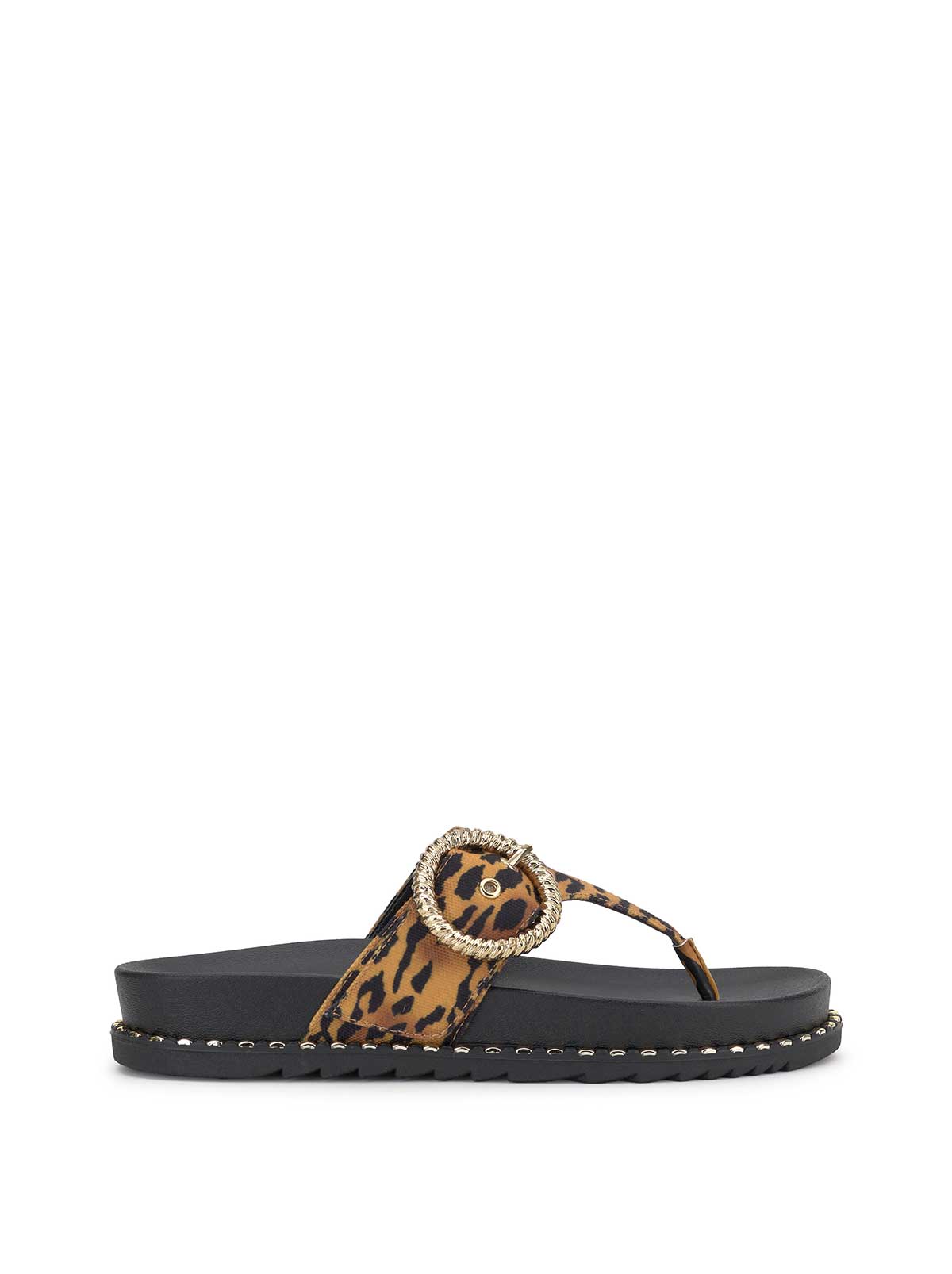 Cymmeri Flat Sandal - Tiger Print