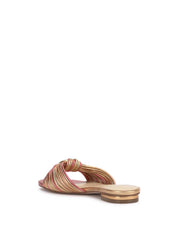 Dydra Flat Sandal - Soft Pink & Gold