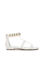 Elusta Flat Sandal - Bright White