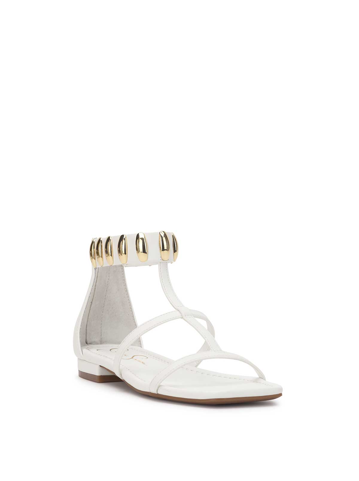 Elusta Flat Sandal - Bright White