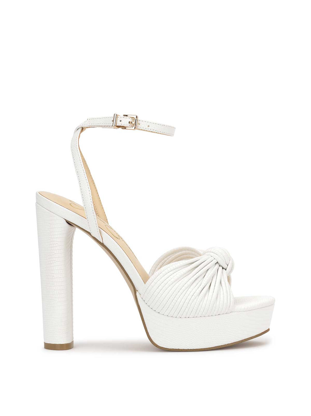 Immie Platform Sandal - White