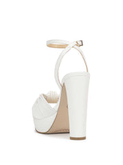 Immie Platform Sandal - White