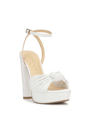 Immie Platform Sandal - White