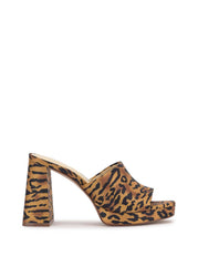 Kameena Mule Platform - Tiger Print