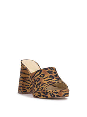 Kameena Mule Platform - Tiger Print