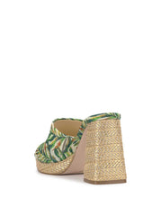 Kameena Mule Platform - Green Jungle
