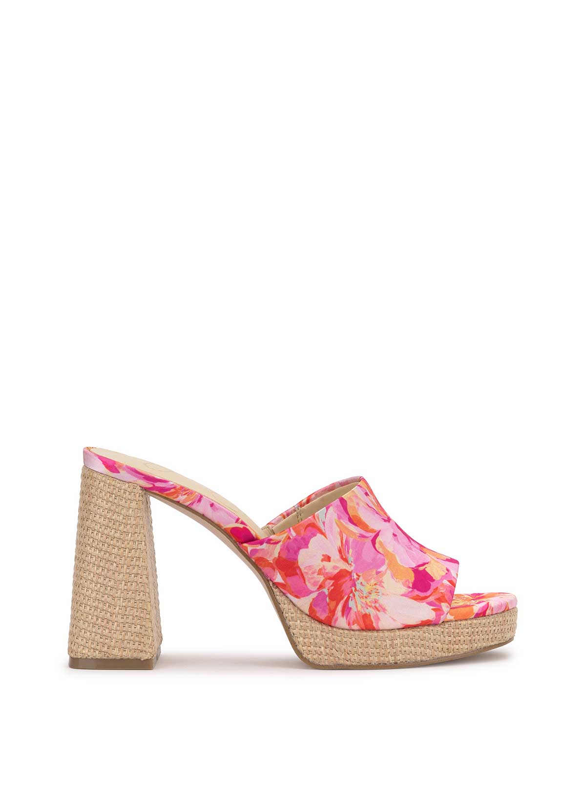Kameena Mule Platform - Pink Floral