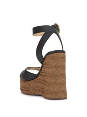 Kamindi Espadrille Wedge - Black