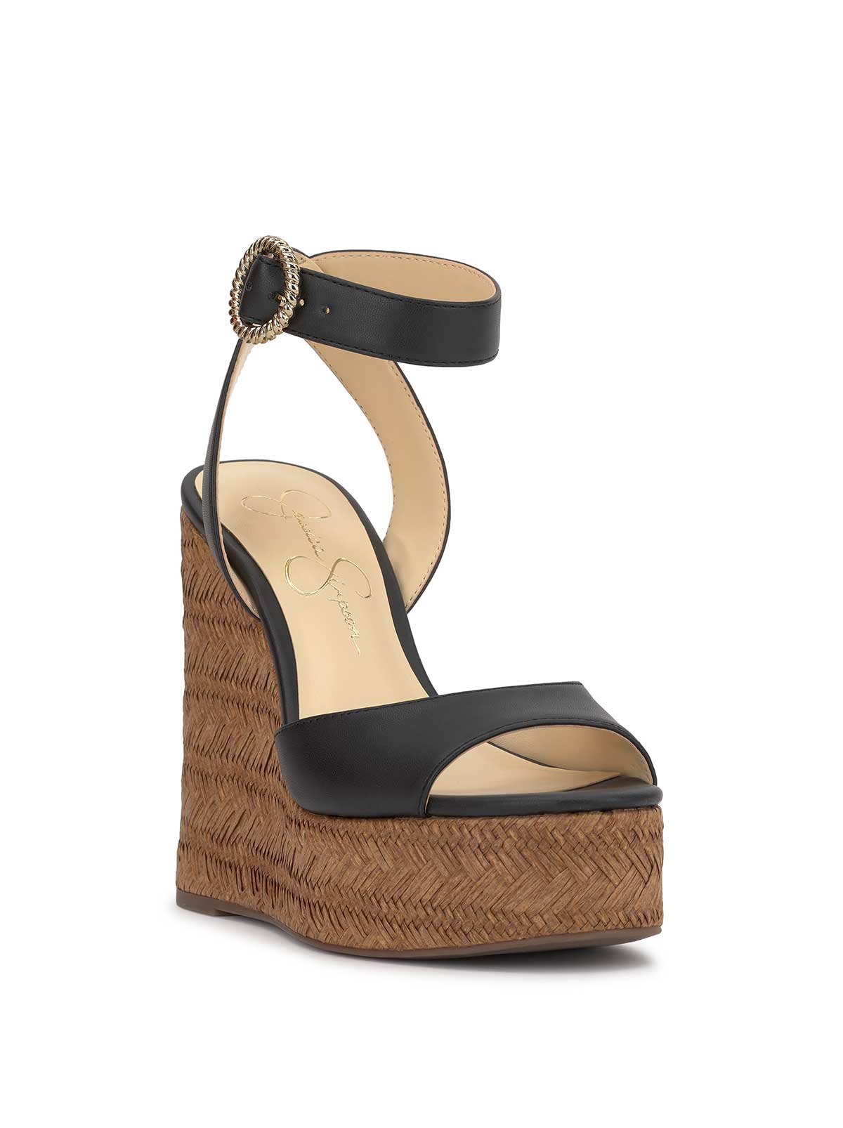 Kamindi Espadrille Wedge - Black