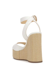 Kamindi Espadrille Wedge - Bright White