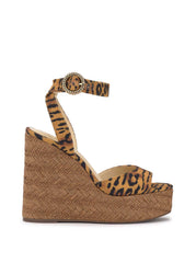 Kamindi Espadrille Wedge - Tiger Print
