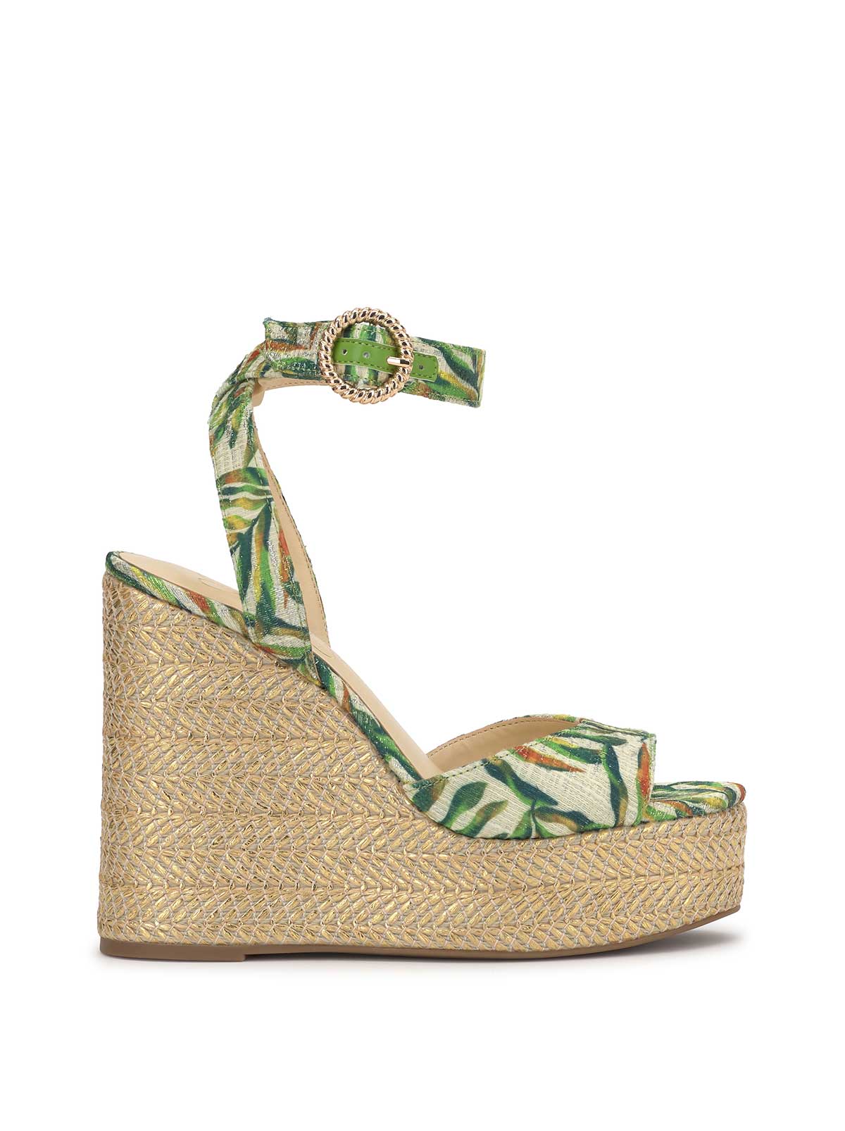 Kamindi Espadrille Wedge - Green Jungle